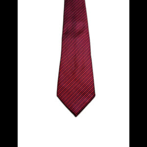 Donald J Trump Red Striped Silk Tie